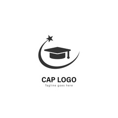 University logo template design. University logo with modern frame vector design