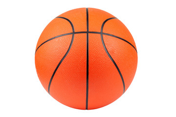 Basketball isolated on a white background as a sports  symbol of a team leisure activity playing