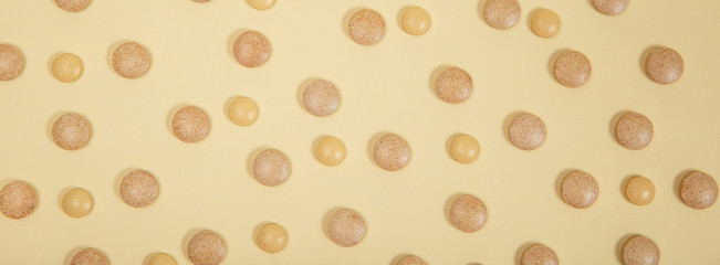 A photo of different medical tablets and pills