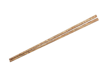 a pair of chopsticks on a white background