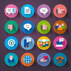 social media icons set