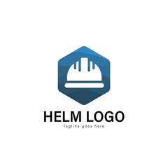 Construction logo template design. Construction logo with modern frame vector design