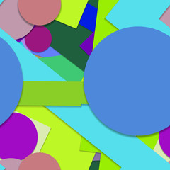 Flat material design - Creative vector trend seamless