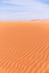 Sand Dune. Wadi Araba desert. Jordan