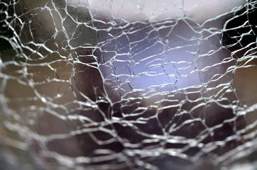 Hintergrund gesprungenes Glas