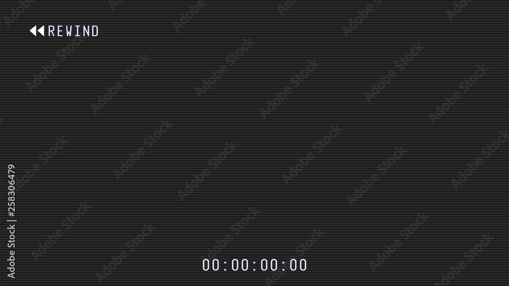 Poster video camera viewfinder overlay. 16:9 full hd format of frame template. camera frame vector template