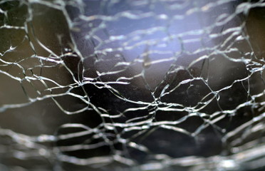 Hintergrund gesprungenes Glas