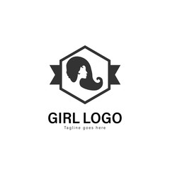 Beauty logo template design. Beauty logo with modern frame vector design