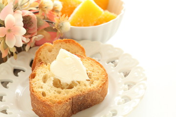 Mango and Mascarpone cheese toast