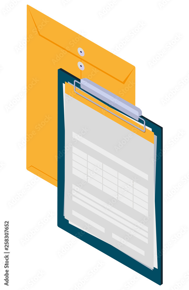 Poster manila envelope with notepad