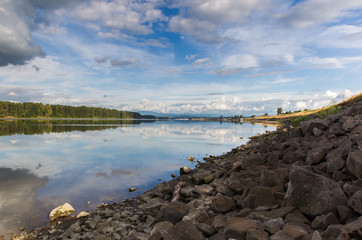 Columbia river on Portland side
