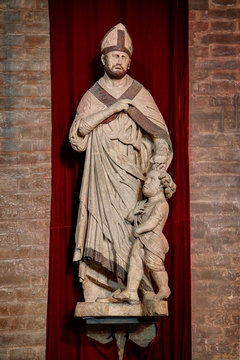 Modena, Emilia Romagna, Italy, San Geminiano statue in the cathedral, Unesco world heritage site
