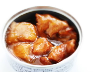 Canned food, grilled chicken for Japanese yakitori image