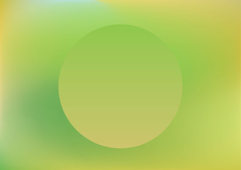 Futuristic cyberpunk green neon abstract digital background with shape circle for design. Theme color transitions: yellow and green duotone gradients, retrowave 80s-90s aesthetics. Vector image