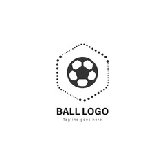 Obraz premium Soccer logo template design. Soccer logo with modern frame vector design