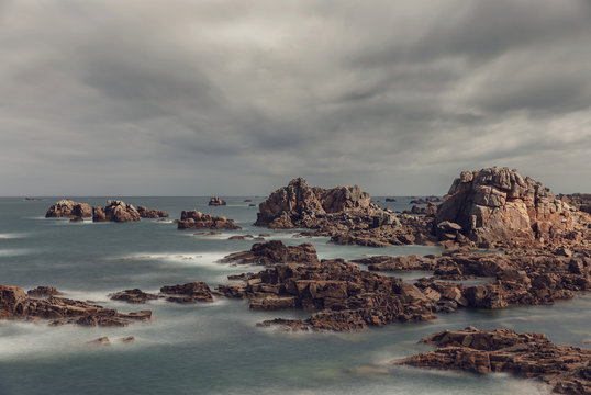 Felsen Bretagne Granitk&uuml;ste