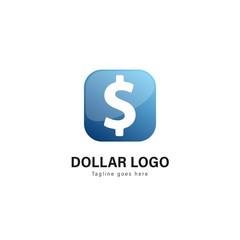 Money logo template design. Money logo with modern frame vector design