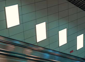 empty shop sign on the street