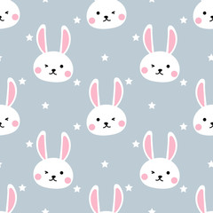 Happy Easter seamless pattern.