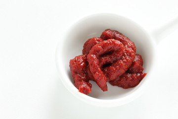 Korean food ingredient, chili pepper sauce Gochujang