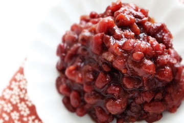 Asian food ingredient, red bean paste