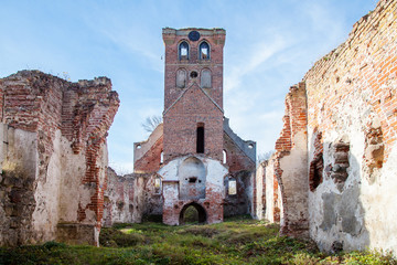 abandoned medieval church of saint barbaraa