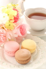 Homemade macaroon for elegant confectionery image