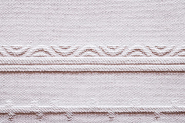 White cotton pique fabric texture