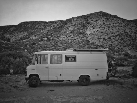 Blick nach drau&szlig;en Vanlife