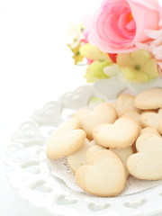 Homemade heart shape cookie