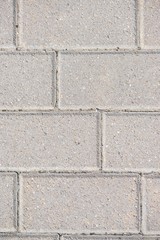 Gray paving stone top view texture or background