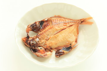 Japanese food, grilled dried sardine
