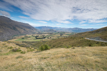 View of Amazing mountains of New Zealand