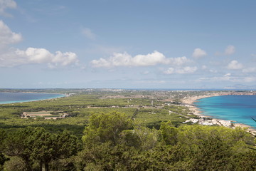 Fototapeta na wymiar Formentera island in Balearics Spain