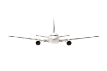 Airplane isolated on white background. All the amenities for the designer.