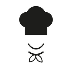 chef hat icon vector