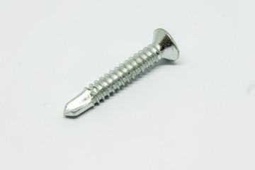 an isolated screw shoot with white background
