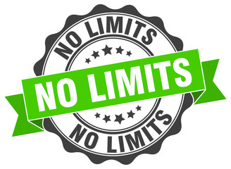 Obraz premium no limits stamp. sign. seal