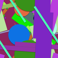 Flat material design - Creative vector trend seamless