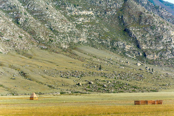 Traditional dwelling of the peoples of Altai