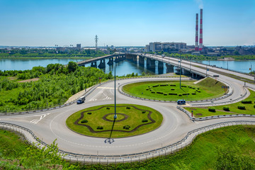  View of Kemerovo from the high right Bank of the river Tom