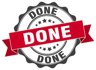 Obraz premium done stamp. sign. seal