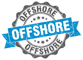 Fototapeta premium offshore stamp. sign. seal