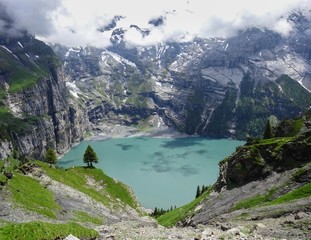 lake in mountains - 258325896