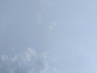 White soft cloud texture on blue sky background