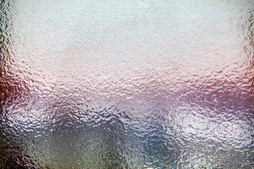Obraz premium thin ice surface on the window glass