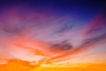 dramatic evening sky, twilight natural background