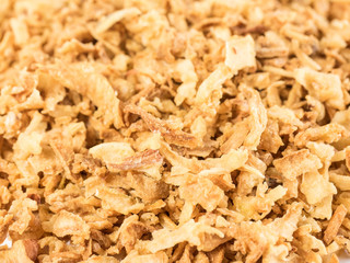 Crunchy fried onion background