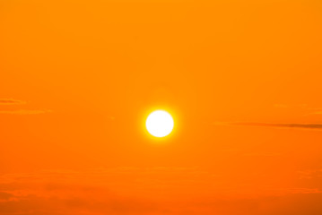 dramatic red sunset, natural background