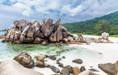 Anse Cocos Strand auf La Digue Seychellen